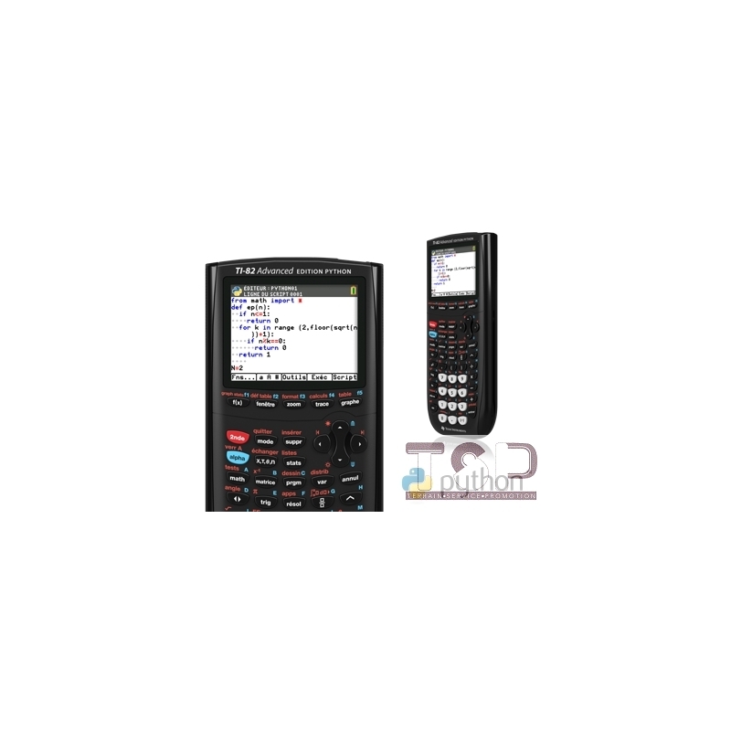 CALCULATRICE TEXAS INSTRUMENT GRAPHIQUE TI-82 ADVANCED EDITION PYTHON  310X225X200MM